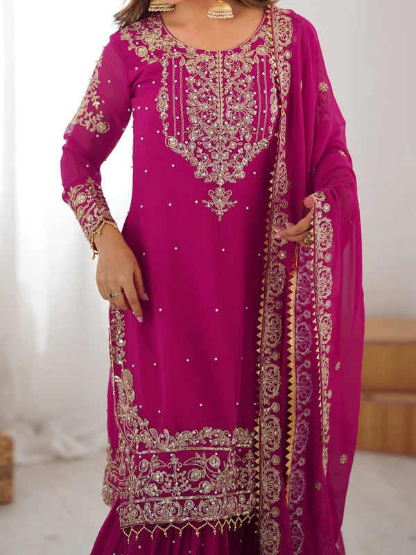 aneesha blush pink majesty suit set