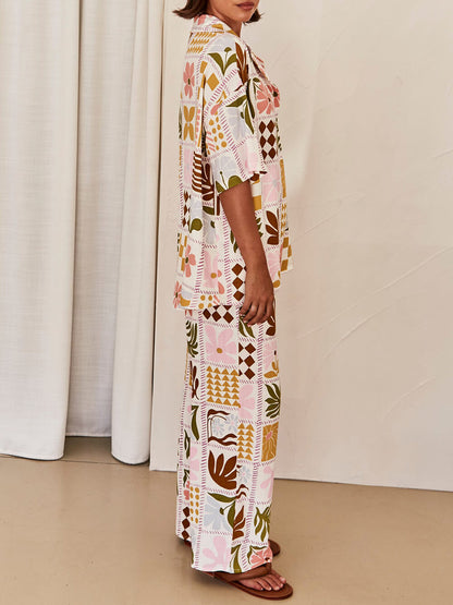 Chic Pastel Patchwork Co-ord Set