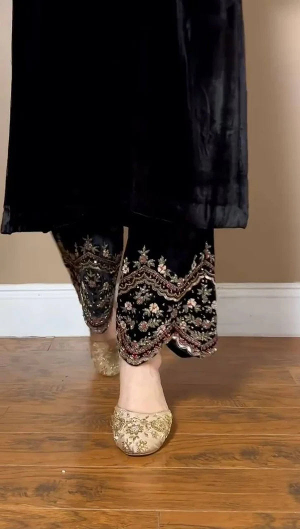 sibra viscos velvet suit set