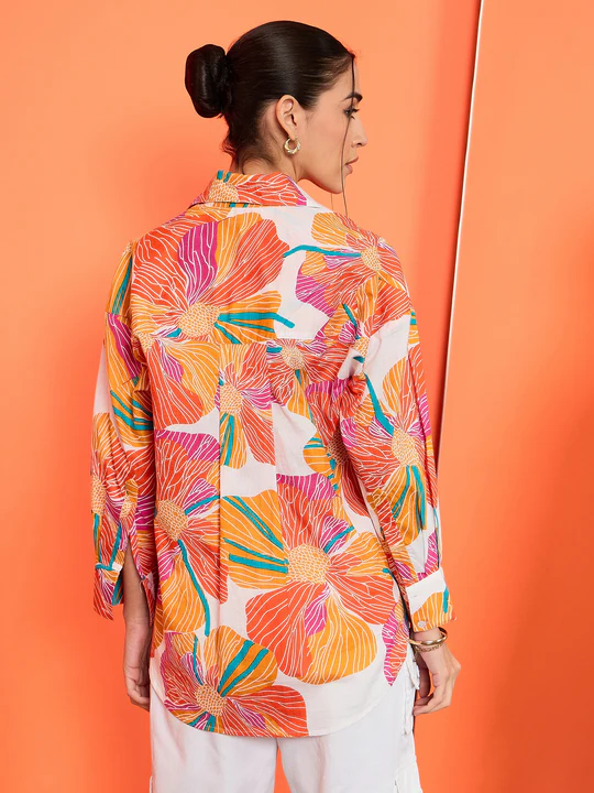 summer bloom splash shirt