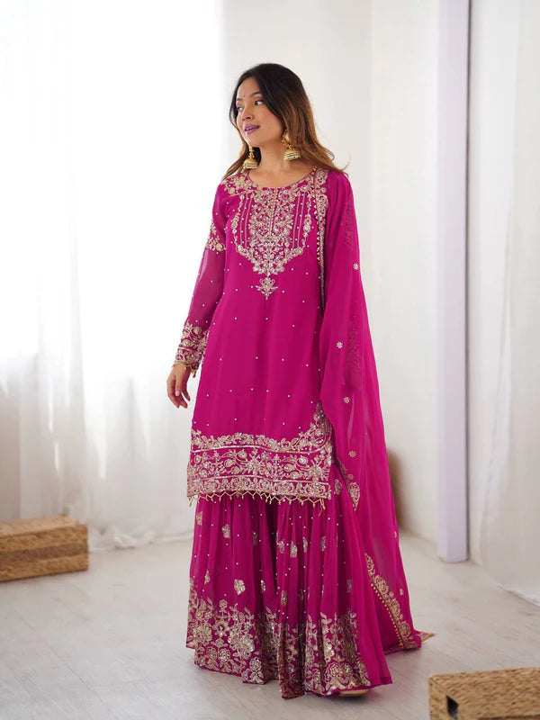 aneesha blush pink majesty suit set