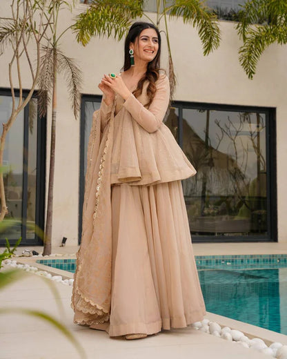 Miraya Desert Pearl Couture Suit Set