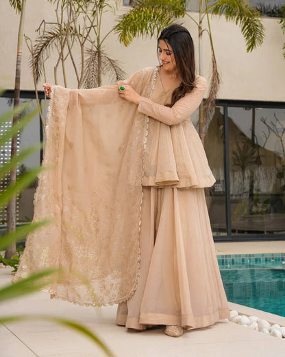 Miraya Desert Pearl Couture Suit Set