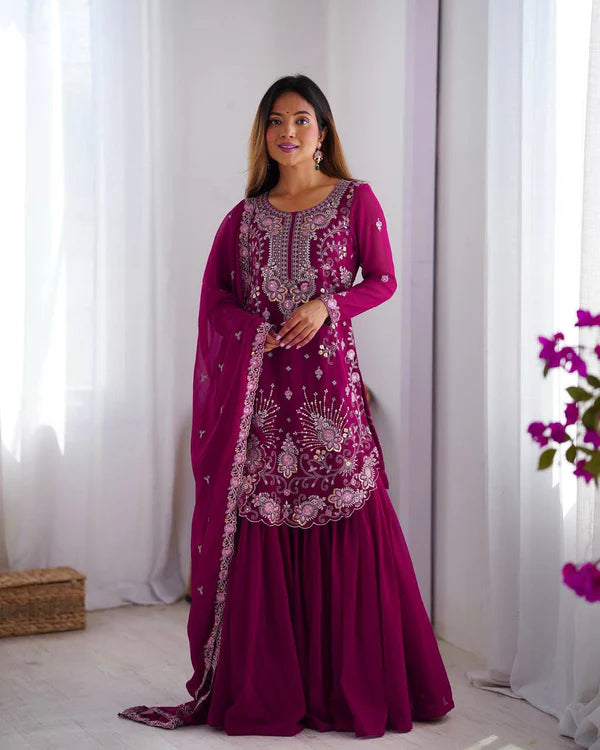 yanish pink suit set