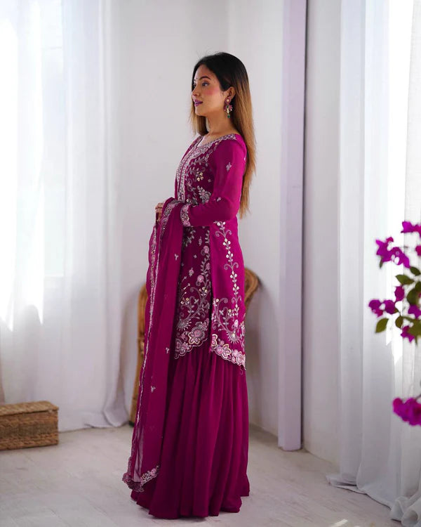 yanish pink suit set