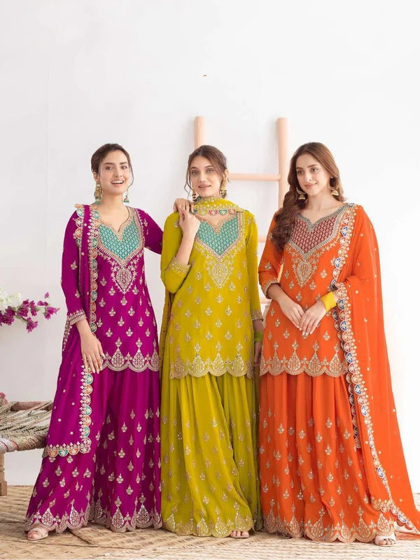 rang-e-festive collection suit set