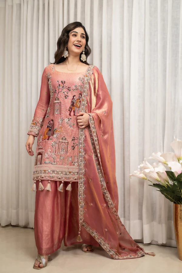 rangreza royale sharara set