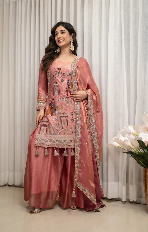 rangreza royale sharara set