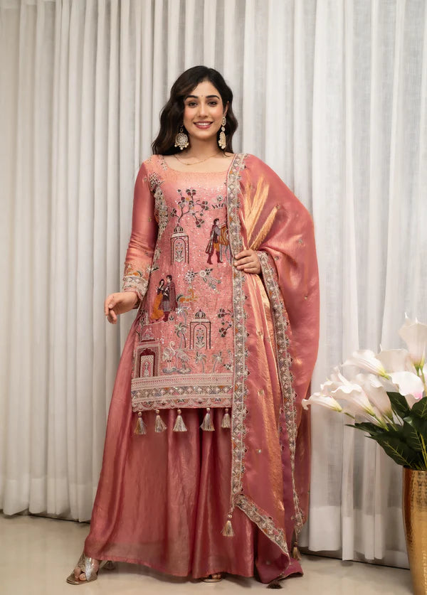 rangreza royale sharara set