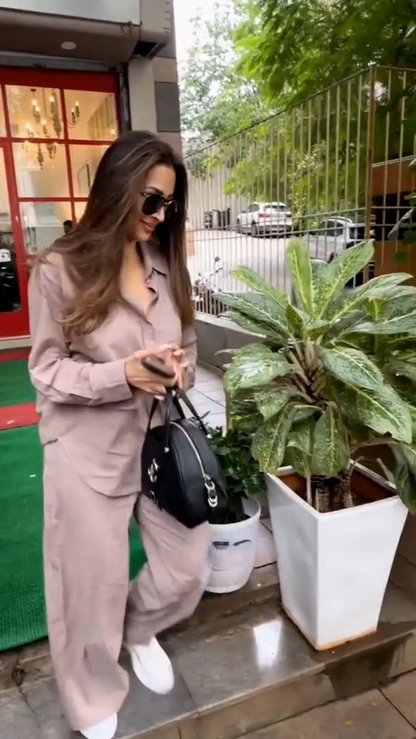 Solid Peach Co-ord Set