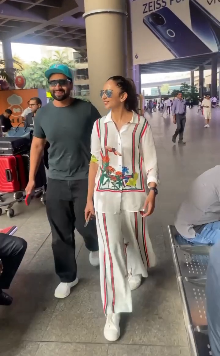 white rayon blend co-ord set with butterfly & floral print